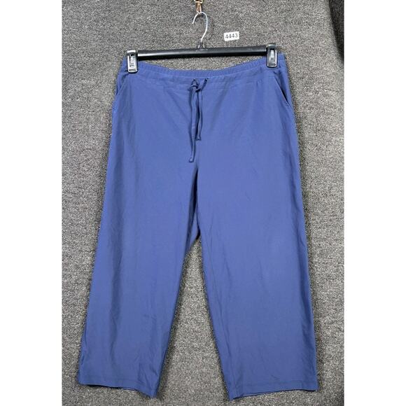 Weekends by Chico's Bliss Balance Comfort Waist Crop Pants Womens Size 12 Blue - Picture 1 of 9
